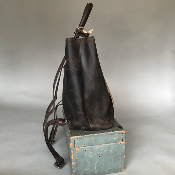 KASZER Buffalo Leather Backpack #20081 C6 - Picture 5 of 12